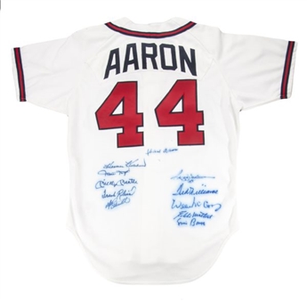 500 Home Run Jersey Signed By (11) Including Mantle and Williams